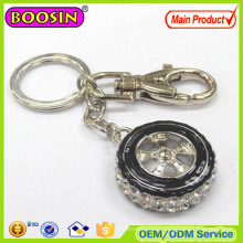 Luxury Birthday Gift Crystal Wheel Logo Car Keychain #15299